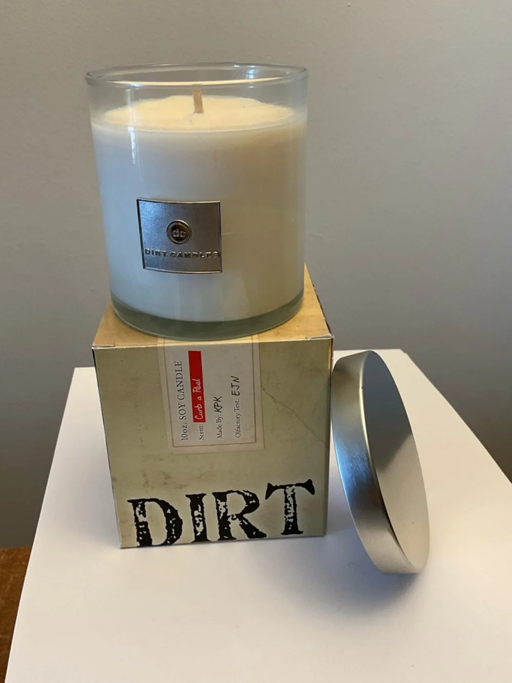 NIB Dirt Natural Candles Soy Candle
